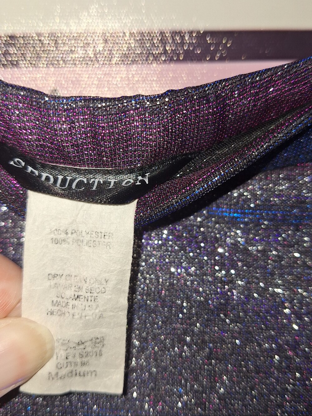 Iridescent Tube Top Mini Dress - Picture 2 of 2